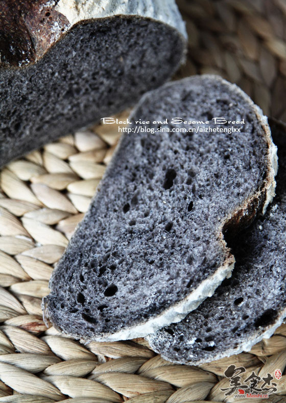Black Rice and Black Sesame Bread recipe