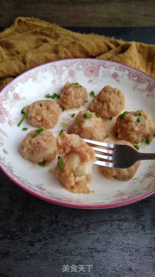 Steamed Meatballs with Yam recipe