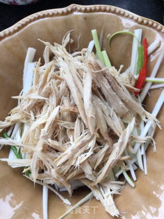 Scallion Chicken Shreds recipe