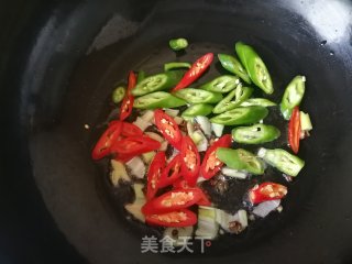 Stir-fried Mushrooms with Green and Red Pepper recipe
