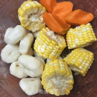 Corn Carrot Chicken Soup recipe