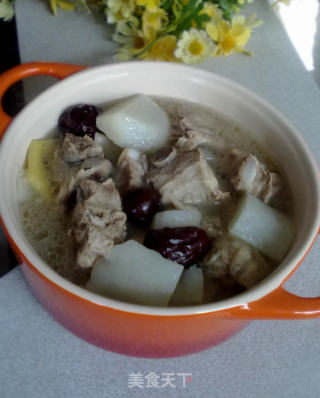 Radish Red Date Pork Ribs Claypot recipe