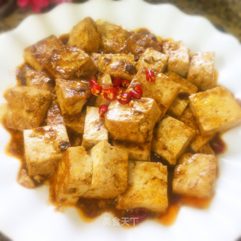 Spicy Tofu with Sauce recipe
