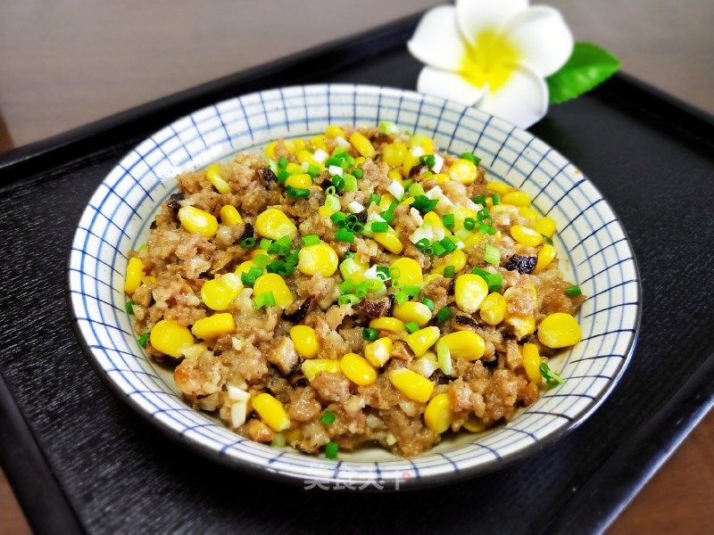 Corn Kernels Steamed Meatloaf recipe