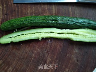 Cucumber with Enoki Mushroom recipe