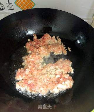 Stir-fried Minced Pork with Mustard Greens recipe