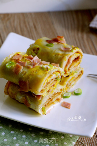 #trust之美# Ham and Egg Rolls recipe