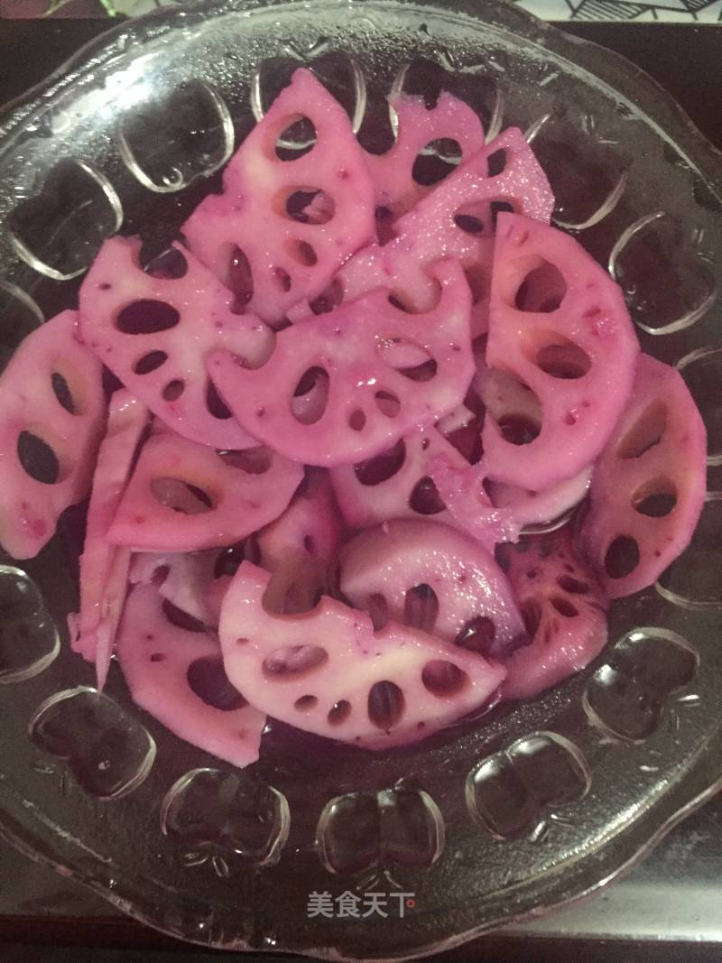 Color-changing Sour and Crisp Lotus Root recipe