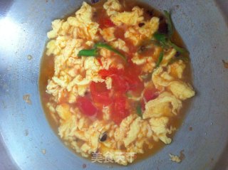 Marinated Noodles with Tomato and Egg recipe