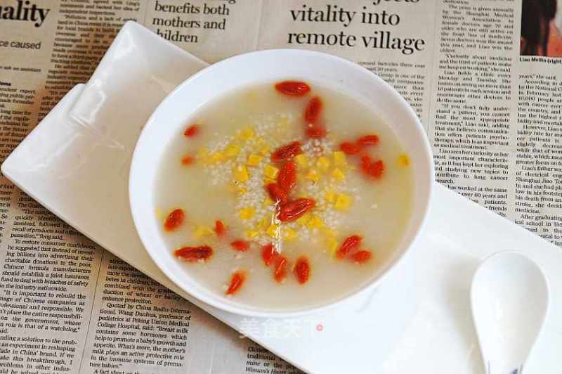 Black Millet Porridge with Sweet Potatoes and Wolfberry recipe