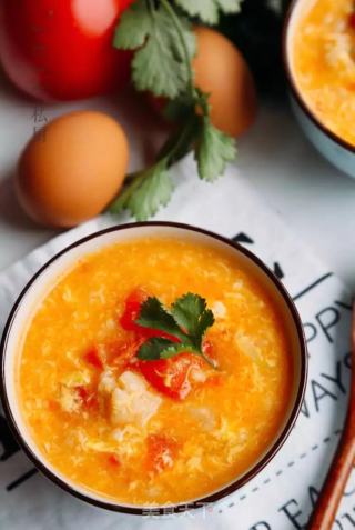 #trust之美#tomato Pimple and Egg Soup recipe