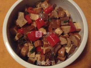 Stir-fried Dried Diced Pork with Bacon Skin recipe