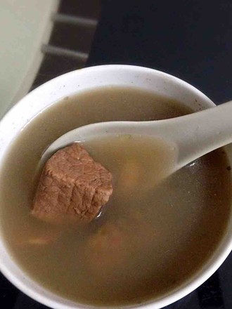 Lean Pork Soup with Lotus Leaf and Job's Tears recipe