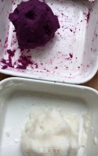 Yam Purple Sweet Potato Ball recipe