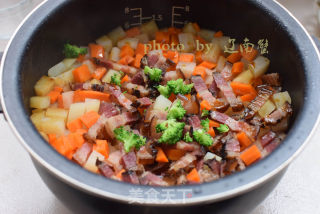 Bacon and Potato Braised Rice recipe