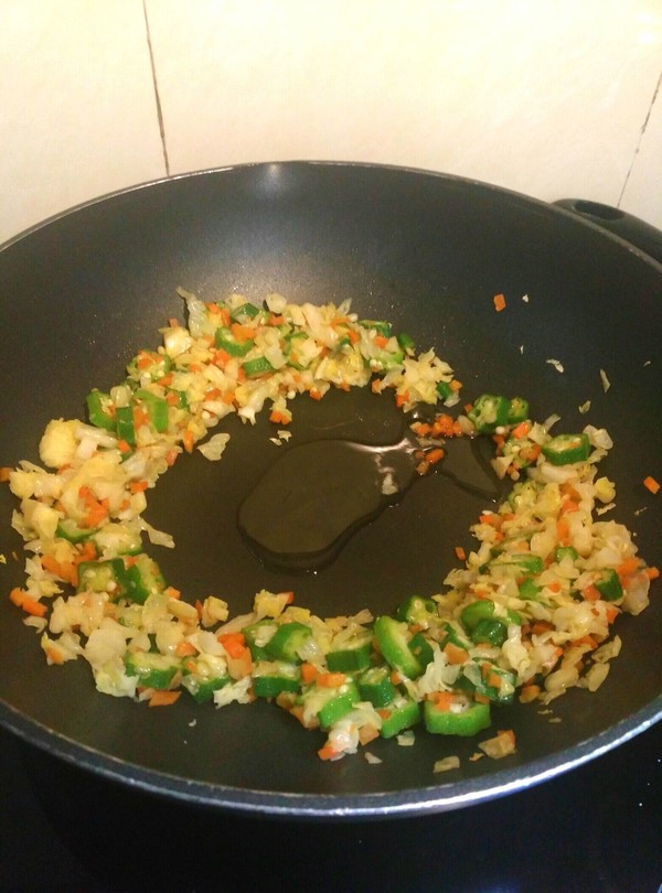 Okra Fried Rice recipe