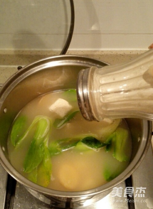 Oyster Fish Dried Tofu Soup recipe