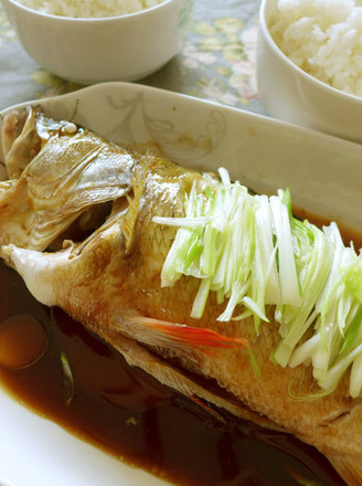 Steamed Red Tail Fish