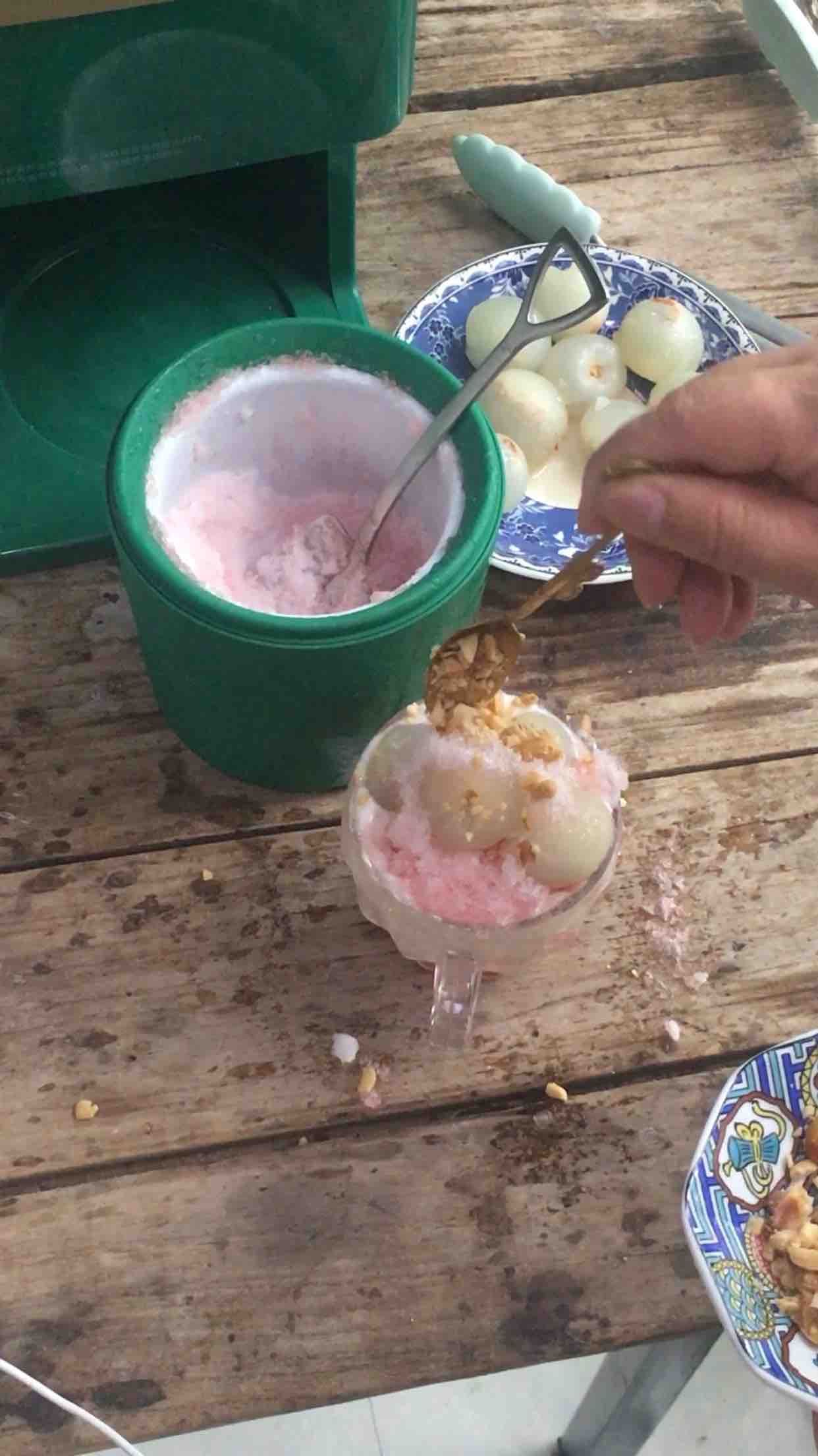 Yogurt Lychee Watermelon Ice recipe