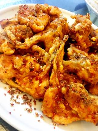 Spicy Fried Chicken Spit recipe