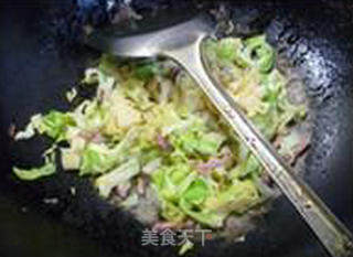 Stir-fried Cabbage with Bacon Thousand Sheets recipe