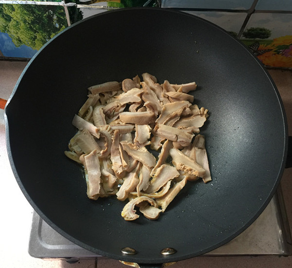 Fried Pork Belly with Kimchi recipe