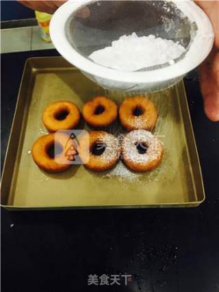 Chocolate Powdered Sugar Donuts recipe