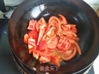 Stir-fried Loofah with Tomato recipe