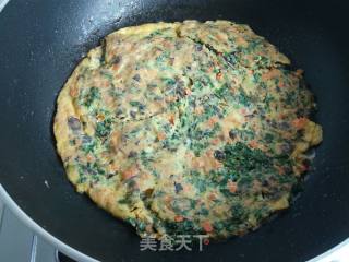 #夏懒人饭#three-color Vegetable Omelette recipe