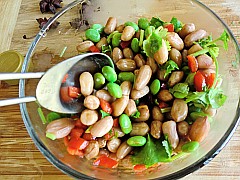 Marinated Peanuts Mixed with Edamame recipe