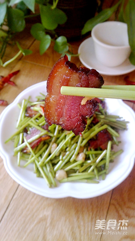 Stir-fried Bacon with Artemisia Quinoa recipe