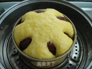 Pumpkin and Red Date Hair Cake recipe