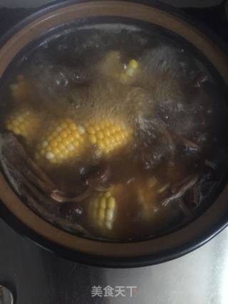 Tea Tree Mushroom Corn Tube Bone Soup recipe