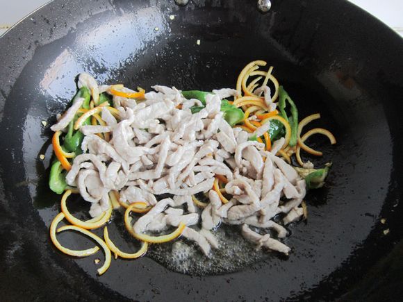 Stir-fried Shredded Pork with Orange Peel recipe