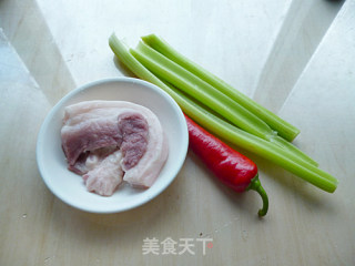 Celery Twice-cooked Pork recipe