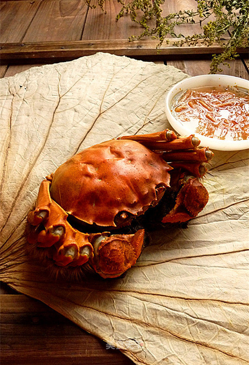 Hairy Crab with Lotus Flavor recipe