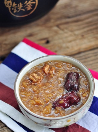 Walnut Black Sesame Porridge recipe