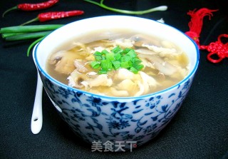 Mushroom Egg Soup recipe
