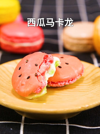 Watermelon Macarons recipe