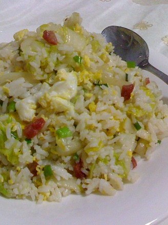 Fried Rice with Scallion and Duck Egg recipe