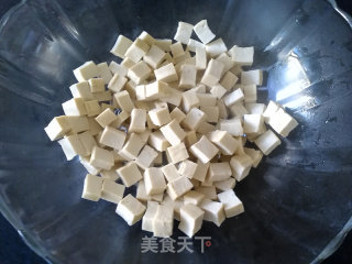 Spinach Mixed with Dried Bean Curd recipe