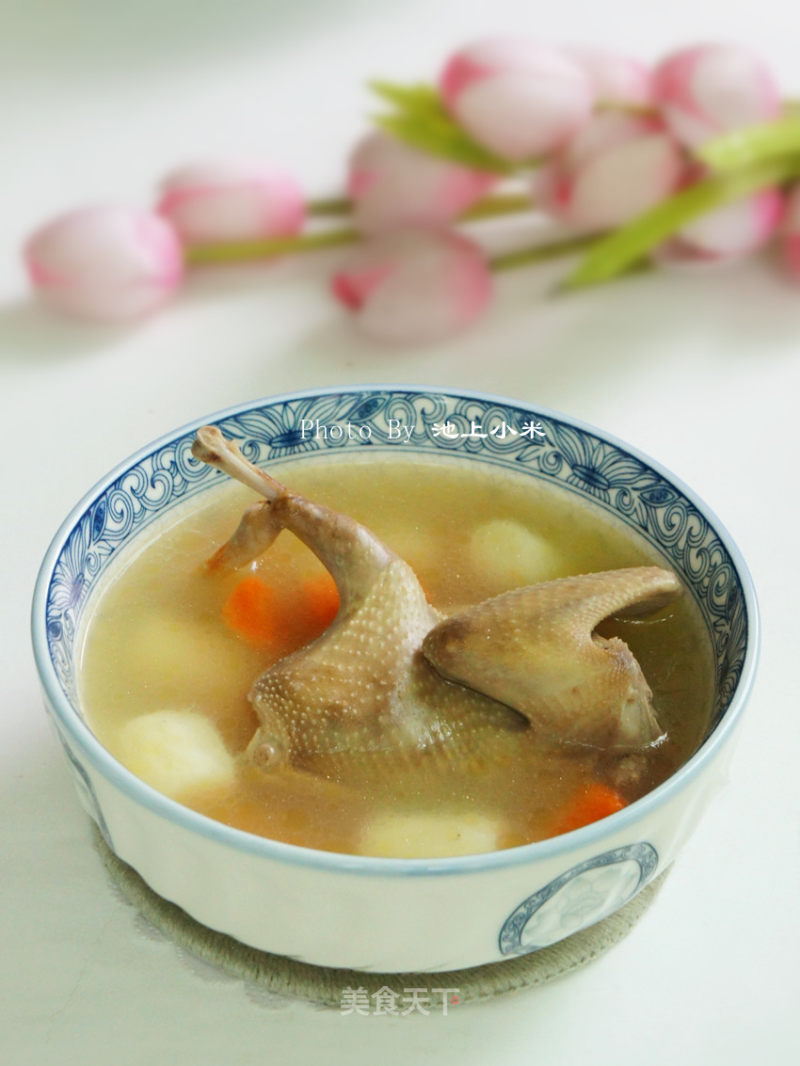 Yam and Old Pigeon Soup