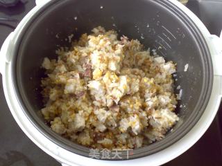 Coarse Grain Rice with Taro and Ham recipe