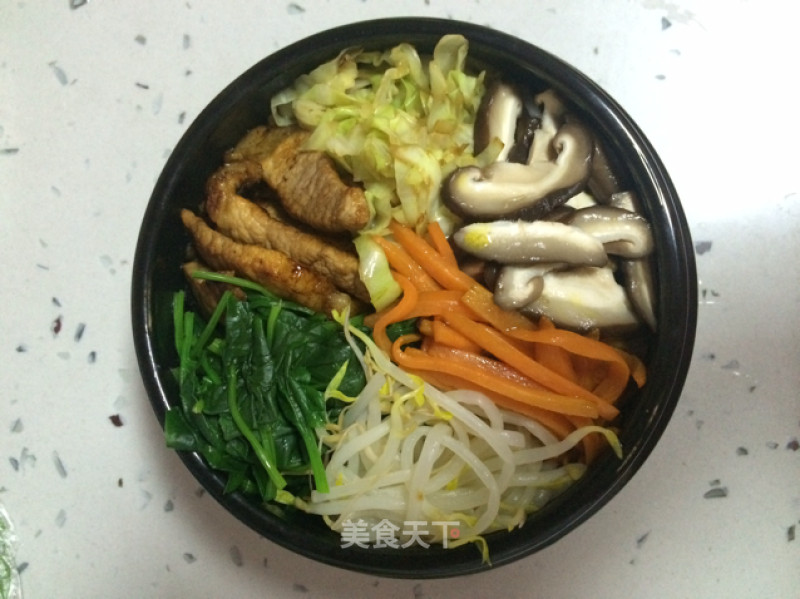 Bibimbap with Pork Belly recipe