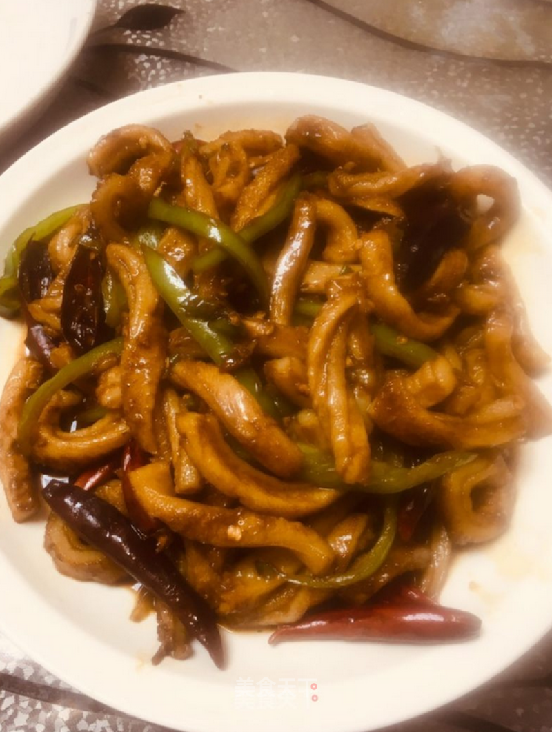 Stir-fried Tripe with Double Pepper recipe