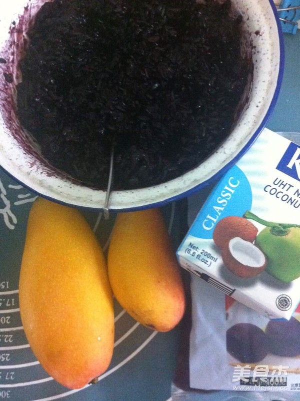 Mango Black Glutinous Rice Buffy recipe