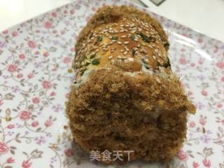 Chive Pork Floss Roll recipe