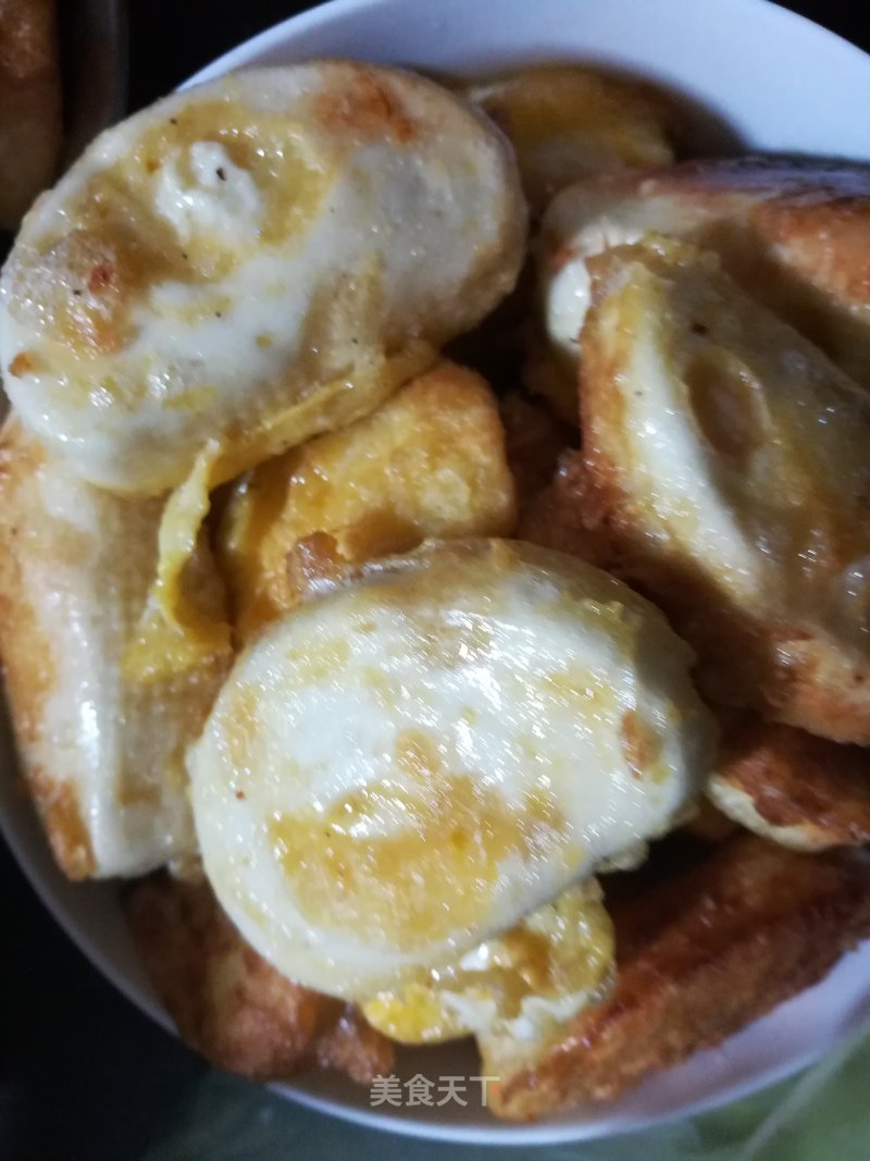 Egg Fried Steamed Buns recipe