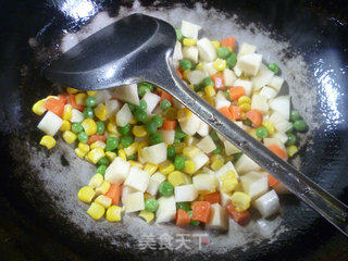 Mixed Vegetables Zizania White Grains recipe