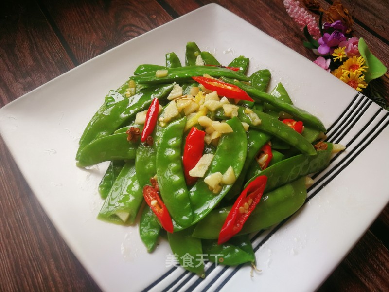 Garlic Snow Peas recipe